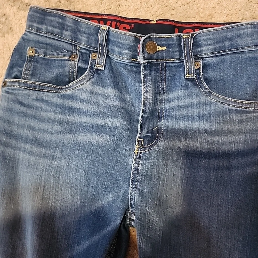 Levi's 514 Men's 28x30 Straight Stretch Blue Jeans Red Tag / Tab